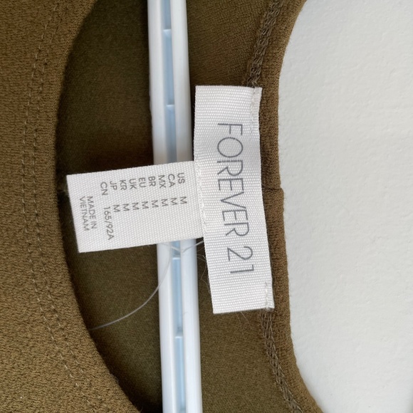 Olive body con dress - Picture 3 of 3